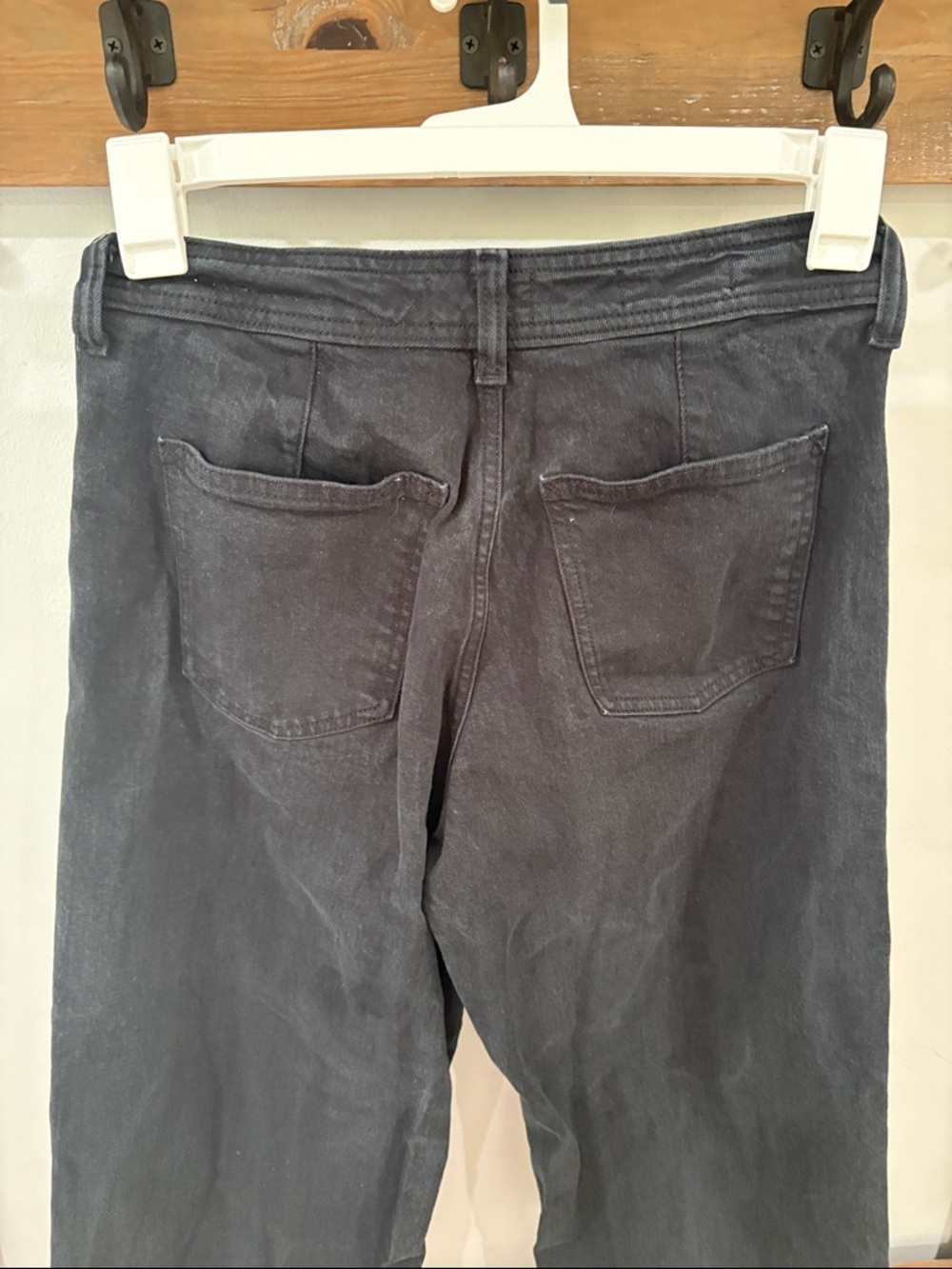 Universal Thread Women's High-Rise Sailor Wide Leg Ankle Jeans - Black - Picture 8 of 9